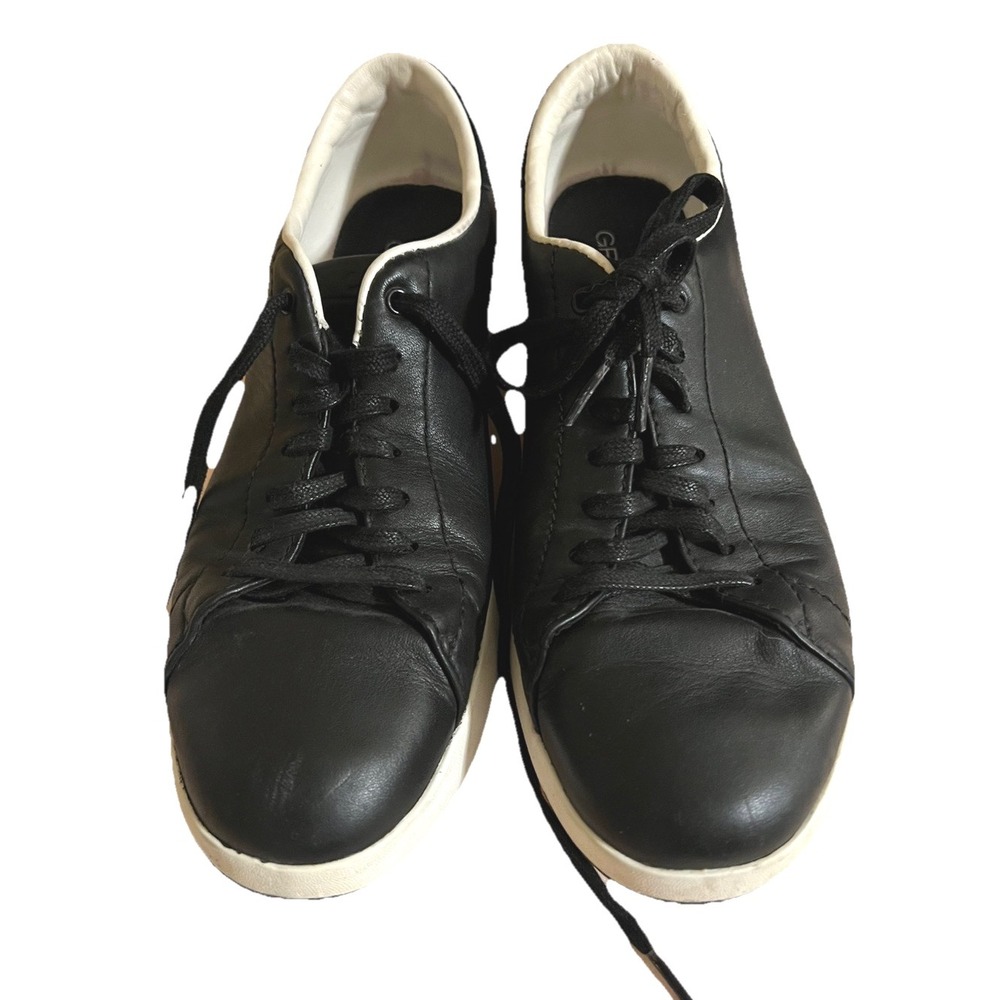 Cole Haan Grandpro Black Womens Tennis W02896 Leather Shoes Size 9B Casual Comfy